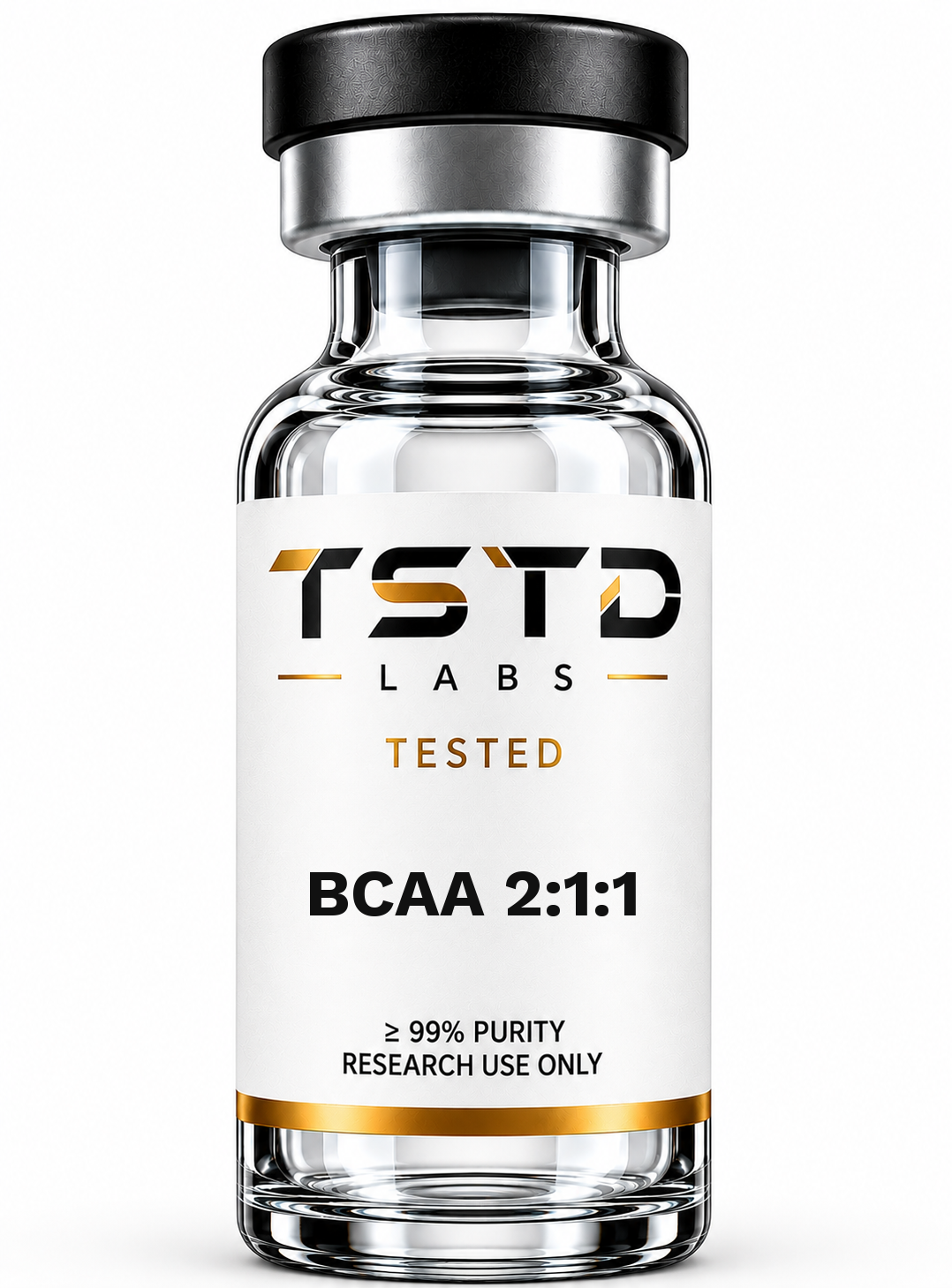 BCAA 2:1:1 research product artwork, labeled for research use only