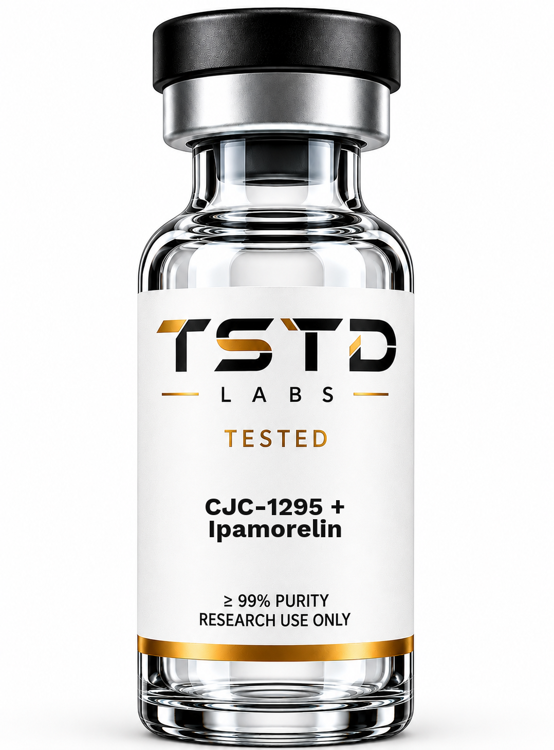 CJC-1295 + Ipamorelin research product artwork, labeled for research use only
