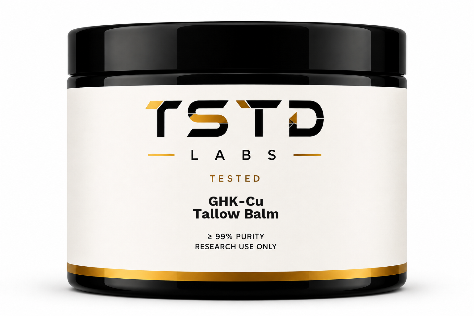 GHK-Cu Tallow Balm research product artwork, labeled for research use only
