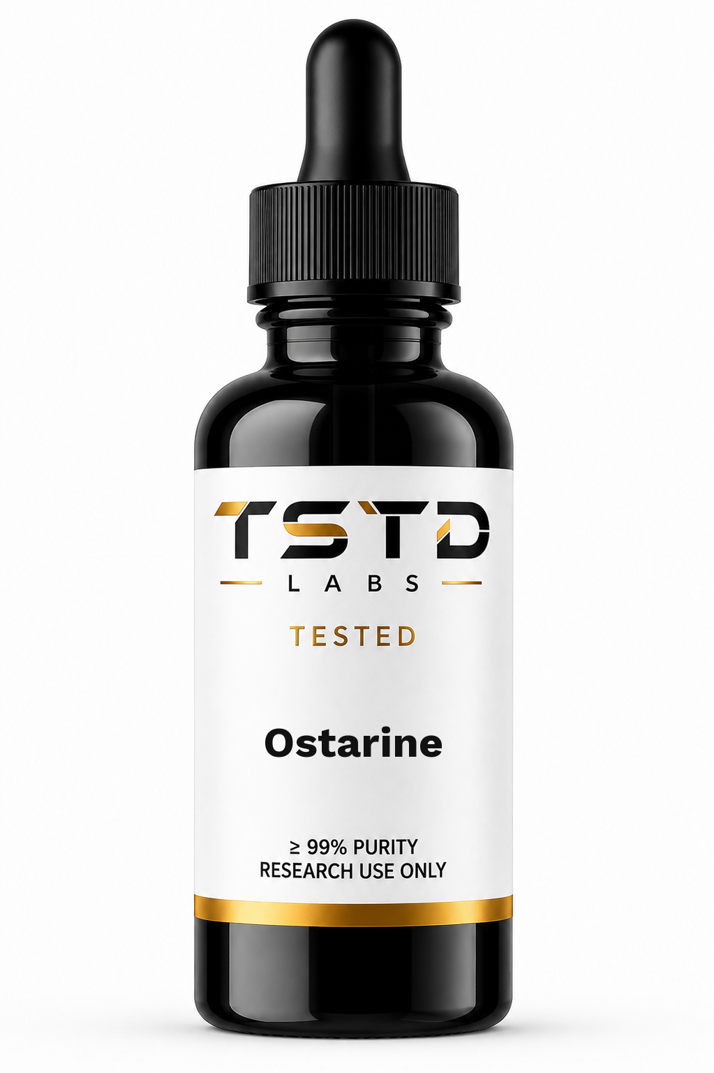 Ostarine research product artwork, labeled for research use only